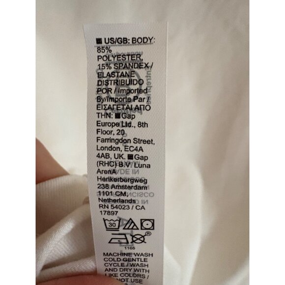 Athleta NWT Shanti Scoop 3/4 Sleeve Top Magnolia White Size Small - Picture 9 of 13